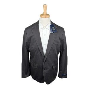Polo Ralph Lauren Gray Cotton Stretch Unstructured Men's Sportcoat Size XL NWT